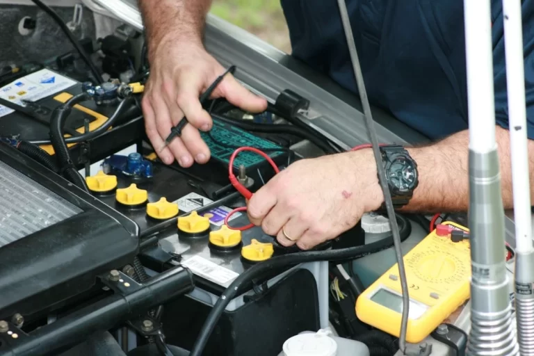 Auto electrical repair in progress