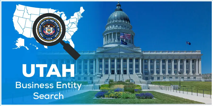 Utah business entity search interface