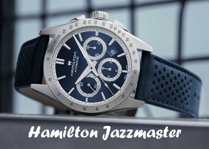 Hamilton Jazzmaster with leather strap detail