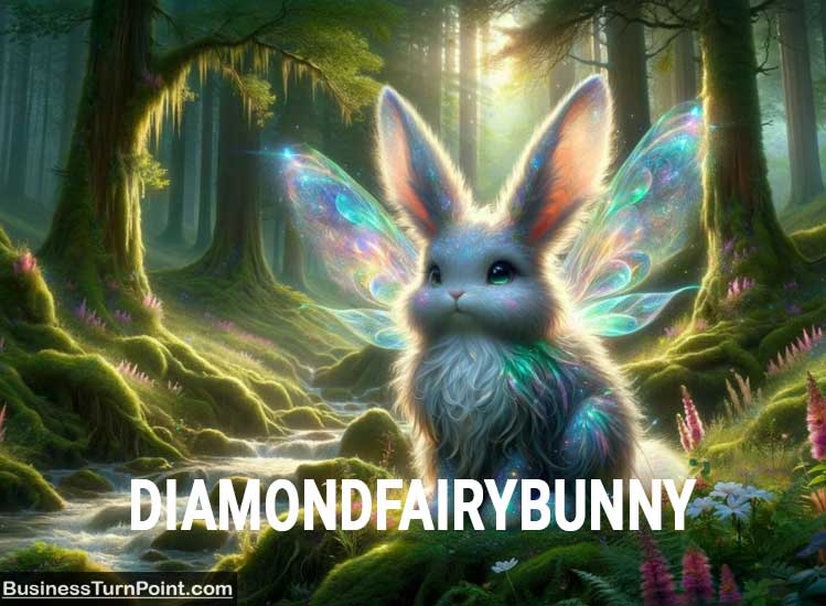 Enchanting illustration of Diamondfairybunny in a magical realm